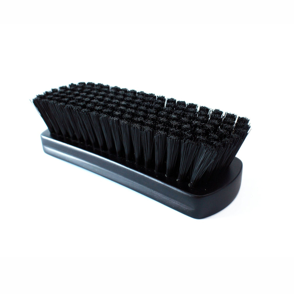 Official MaxShine 7012001 black textile and leather cleaning brush, bristle close-up.