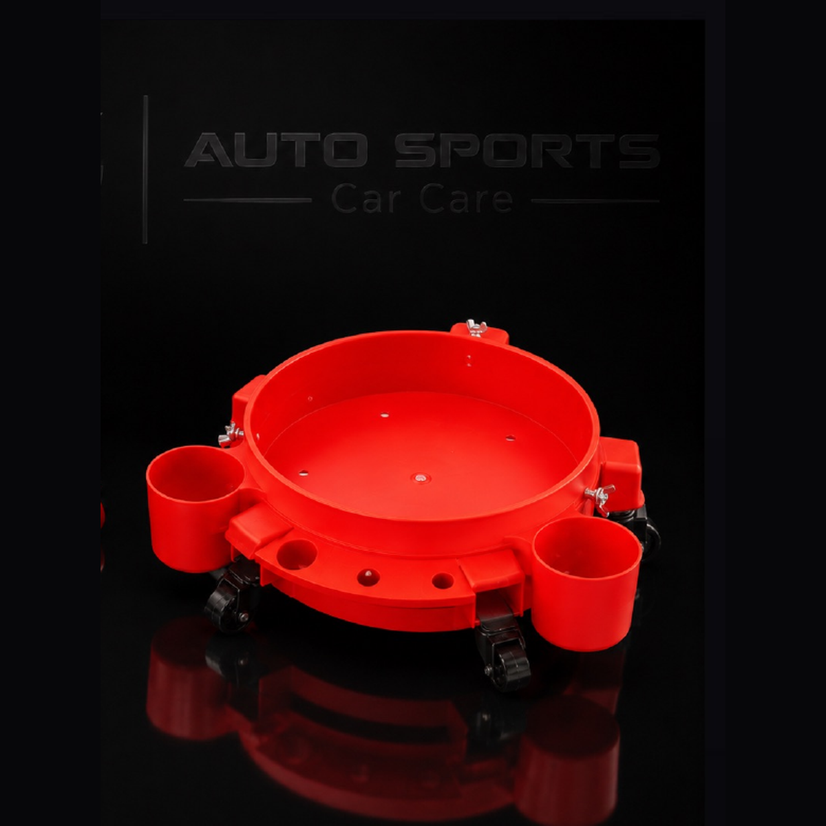 MaxShine Rolling Bucket Dolly Red 702307