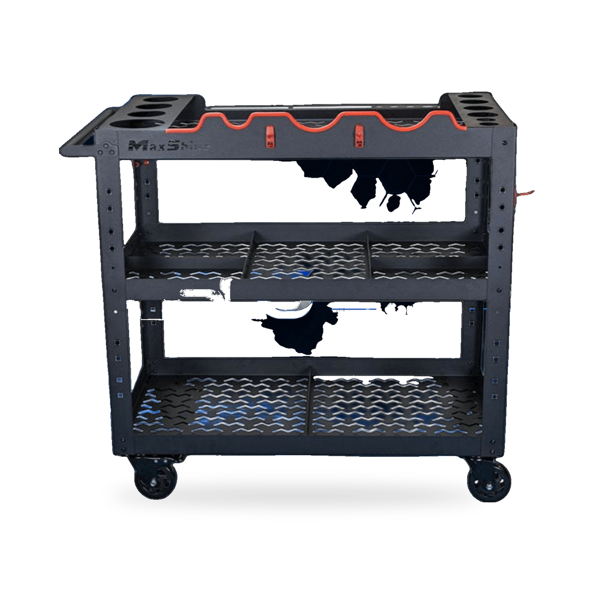 MaxShine 702316 Premium Steel Detailing Rolling Trolley – MaxShine | AUTO SPORTS CAR CARE