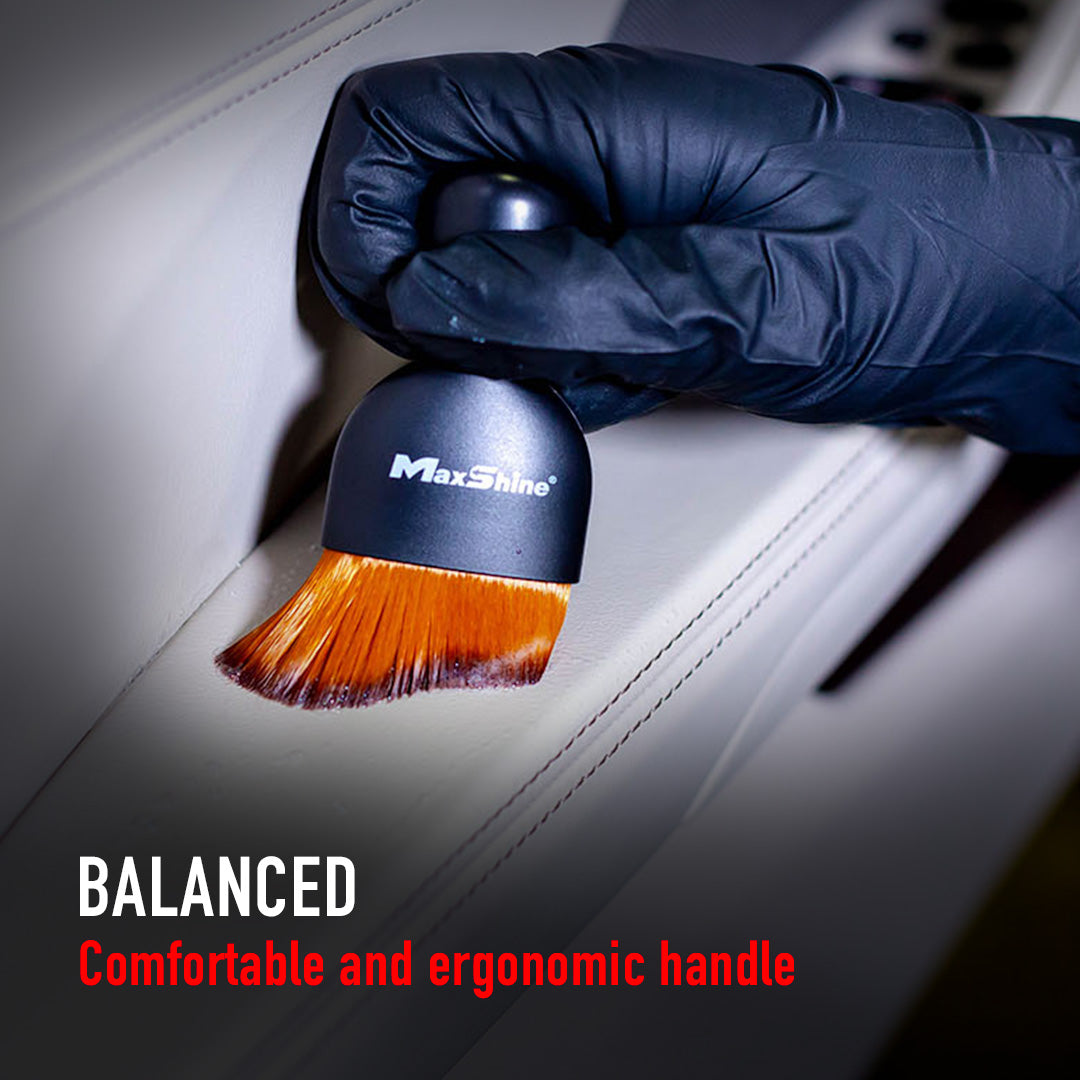 Official MaxShine 704621 handheld ultra-soft detailing brush, alternate product view.