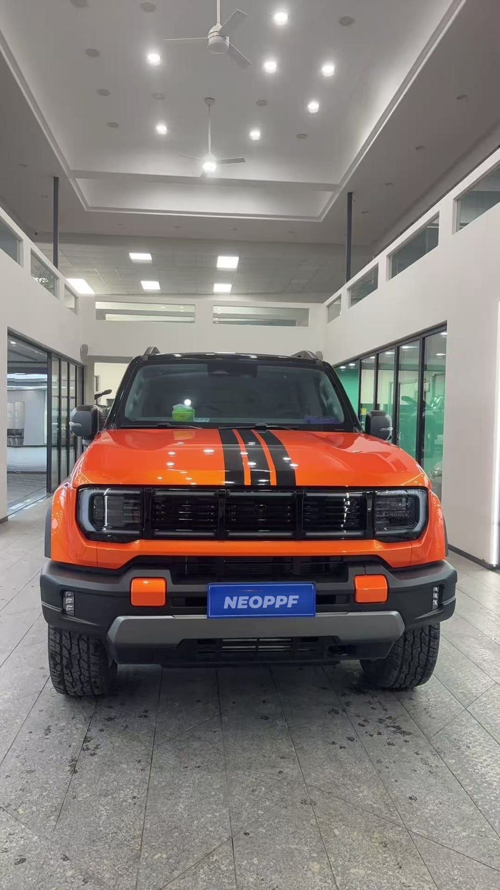 NEOPPF 1009 Racing Orange finish detail