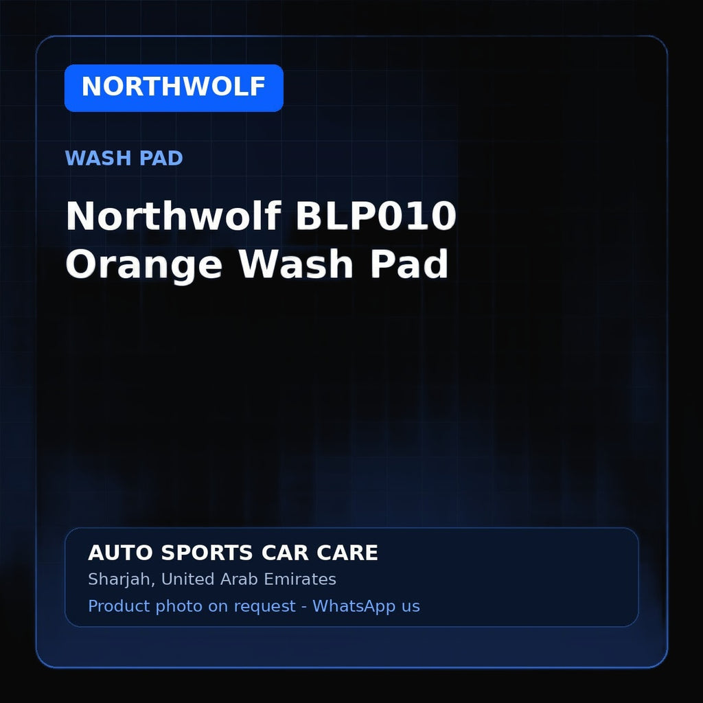 Northwolf BLP010 orange wash pad, product image on dark background