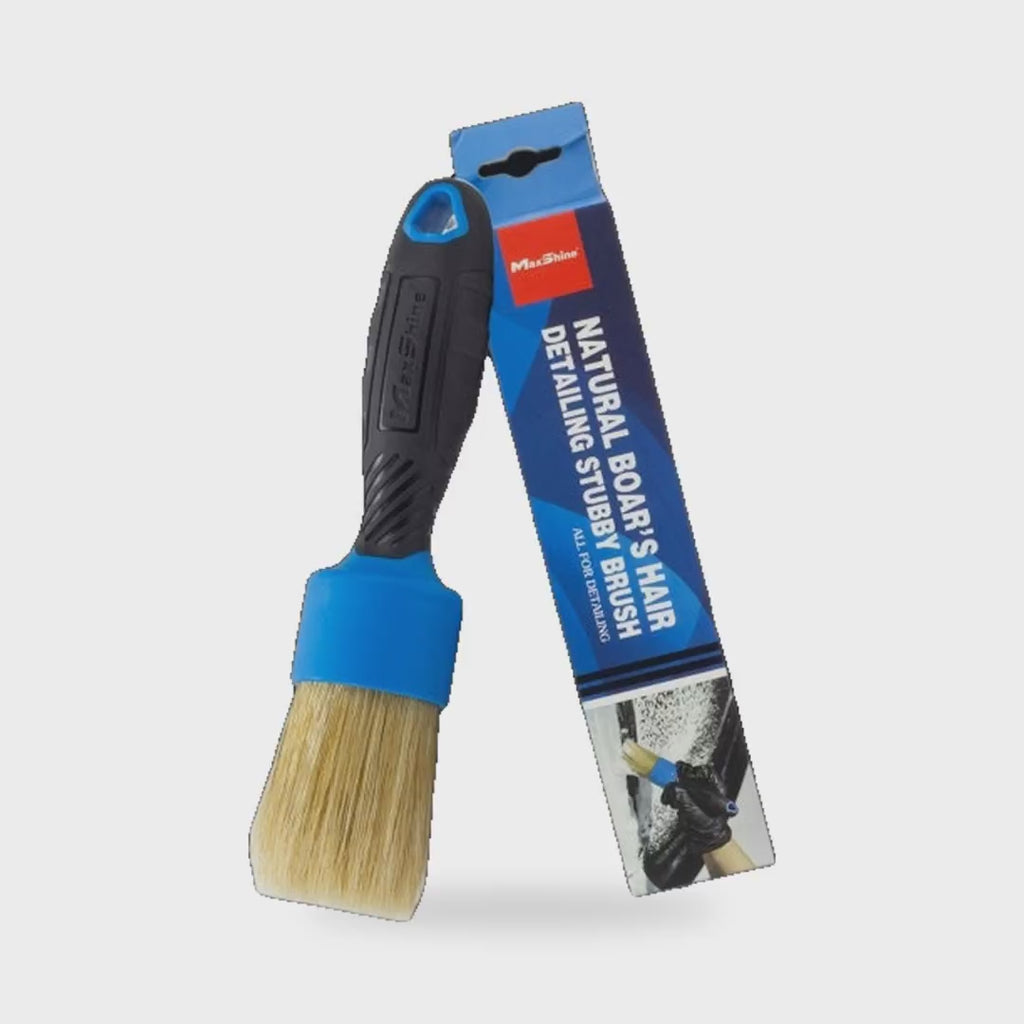 MaxShine Stubby Brush – Boar’s Hair, 704626-B - product showcase video (MaxShine) | AUTO SPORTS CAR CARE