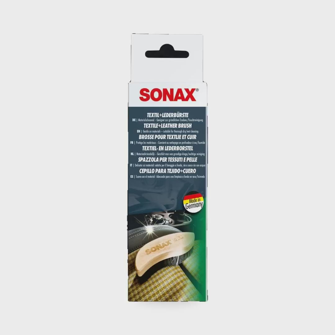 SONAX Textile + Leather Brush – 04167410, 1 Piece - product showcase video (SONAX) | AUTO SPORTS CAR CARE