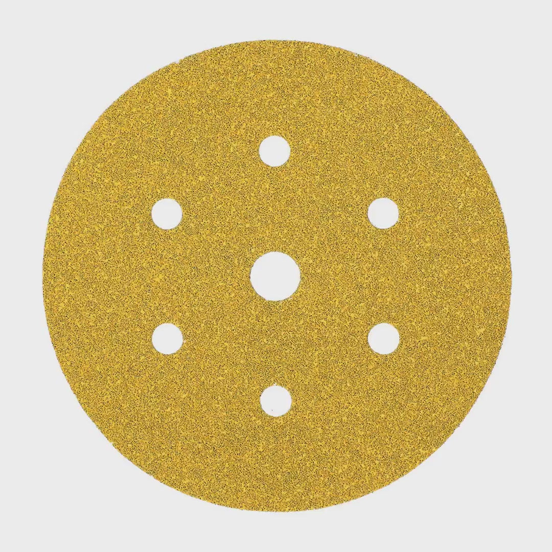 Mirka Gold Disc P120 – 100 pcs, 150 mm Grip, 7 Holes - product showcase video (Mirka) | AUTO SPORTS CAR CARE
