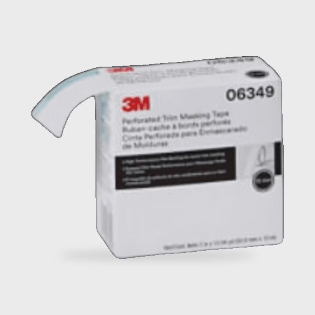 3M™ Perforated Trim Masking Tape 06349 – 50.8 mm x 10 m, 10 mm Hard Band - product showcase video (3M) | AUTO SPORTS CAR CARE