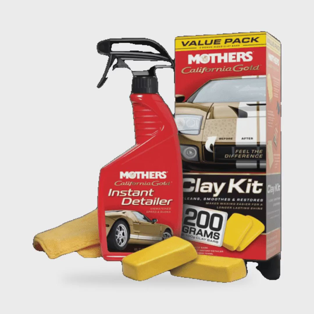 Mothers California Gold Detailing Clay Bar kit System 7240 - product showcase video (Mothers) | AUTO SPORTS CAR CARE