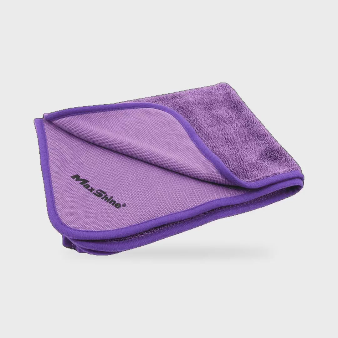 MaxShine Single Twisted Loop Drying Towel – Purple, 600GSM, 60 x 90 cm, 1186090P - product showcase video (MaxShine) | AUTO SPORTS CAR CARE