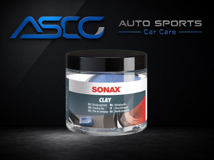 SONAX Clay 100 g 04505050 on AUTO SPORTS CAR CARE product background