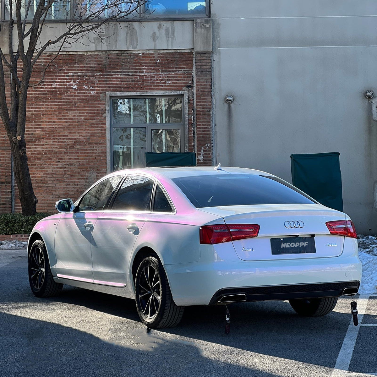 NEOPPF 1015 White to Purple vehicle wrap